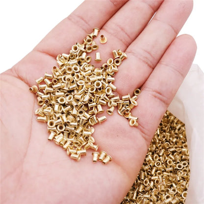 12100 Pcs Bee Hives Installation Thread Hole Copper Plated Material About Beekeeping Tools Copper Eyes Beekeeping Supplies