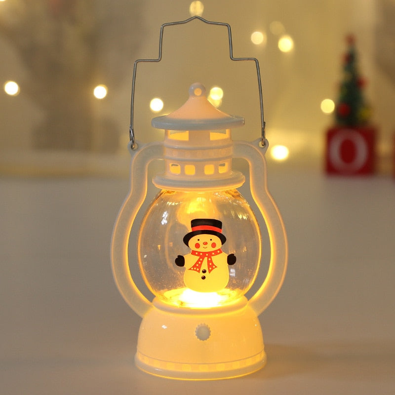 Christmas Portable Small Oil Lamp Led Light Christmas Decorations for Home Christmas Ornament Xmas Navidad Natal New Year 2023