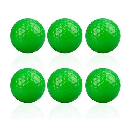 CRESTGOLF 6pcs/Pack Colorful Mini Golf Balls Two Piece Golf Practice Balls Training Golf Pelotas