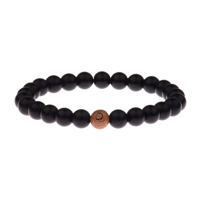 Couples Distance Bracelet Natural Wood Stone White and Black Yin Yang Beaded Bracelets for Men Women Best Friend Valentine's Day