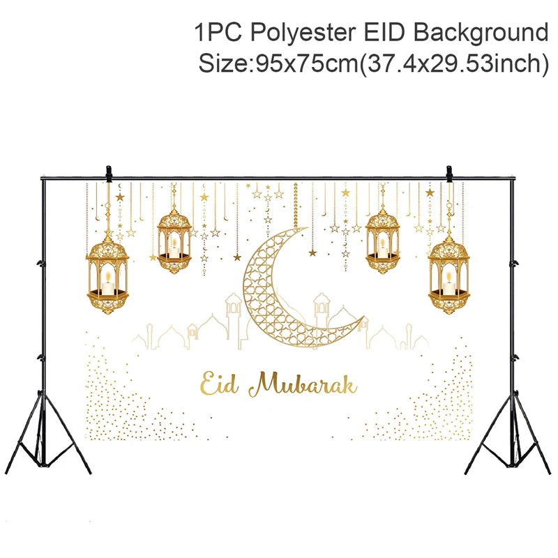 Eid Mubarak Decoration Kareem Happy Ramadan Decoration Muslim Islamic Muslim Festival Decoration Ramadan Supplies Aid Mubarek