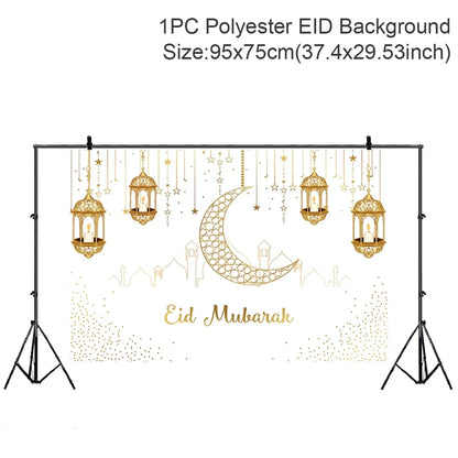 Eid Mubarak Decoration Kareem Happy Ramadan Decoration Muslim Islamic Muslim Festival Decoration Ramadan Supplies Aid Mubarek