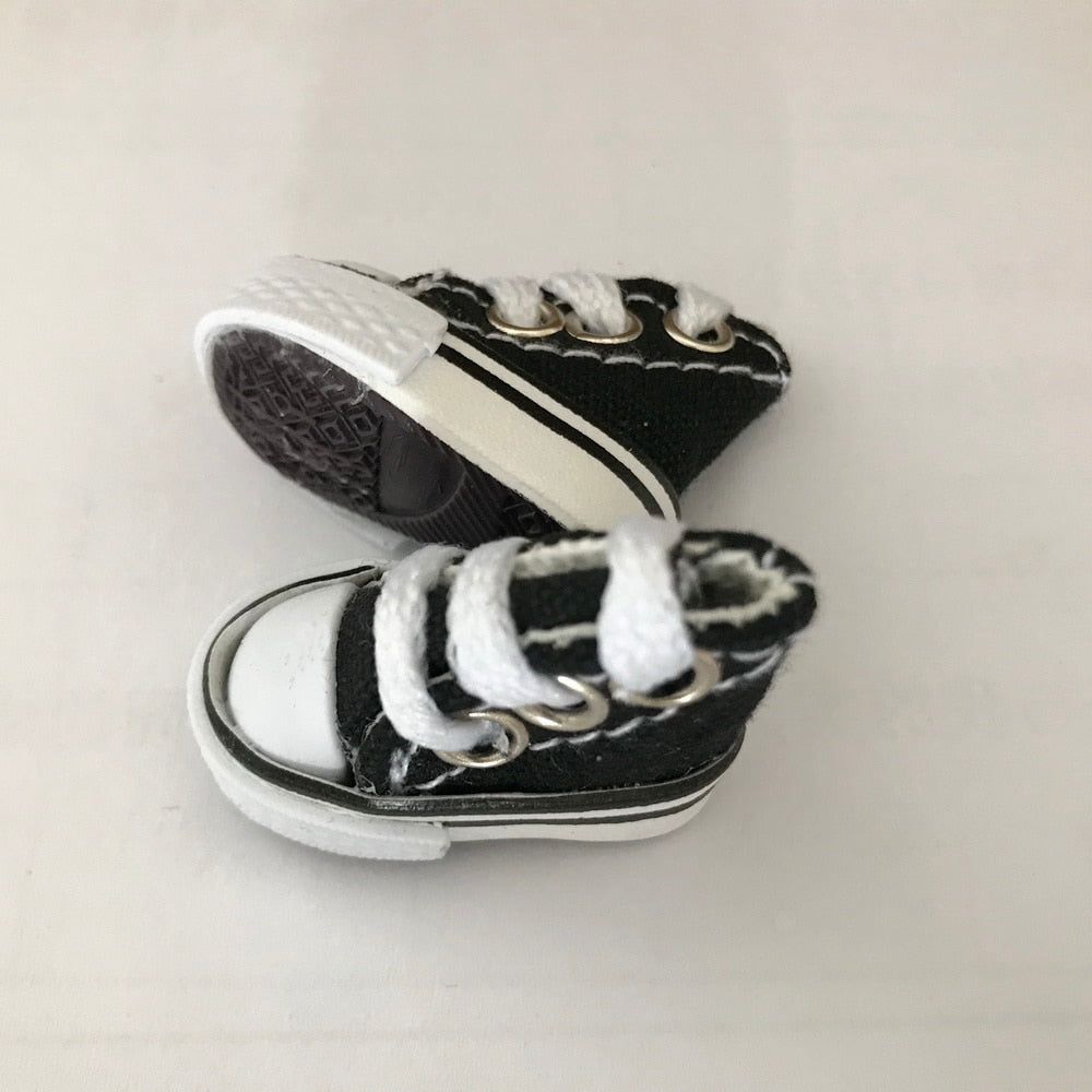 1 Pair 3.5cm Doll Shoes for Blyth Licca Jb Doll Mini Shoes for Russian Doll Sneakers Shoes for 1/12 BJD Doll Doll Accessories