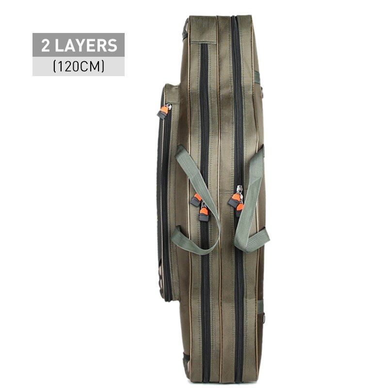 Portable Multifunction Fishing Bag Pesca Canvas 80/90/100/120cm Fishing Rod 3 Layer 4 Layer Travel Carry Case Pesca XA49G