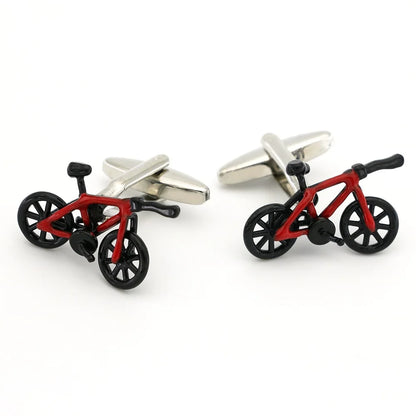 28 Styles Option New Arrival Men's Fashion Cufflinks Red Color Novelty Fire Engine Design Cuff Links retail