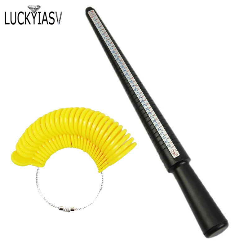 Jewellery Tools Ring Size Mandrel Stick Finger Gauge Ring Sizer Measuring Jewelry Tool Set Ring Size Jewellery Tools