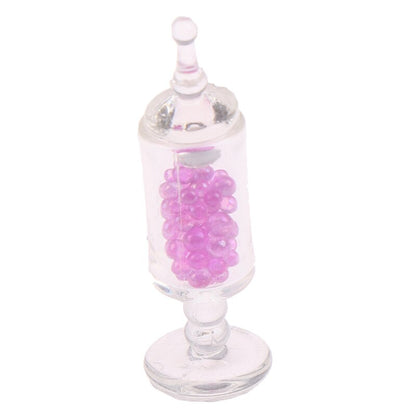 1/2/4/5pcs 1:12 Dollhouse Miniature Food Snacks Glass Jars Candy Bar Food Jar Kitchen Decoration Dolls Accessories Children Toys