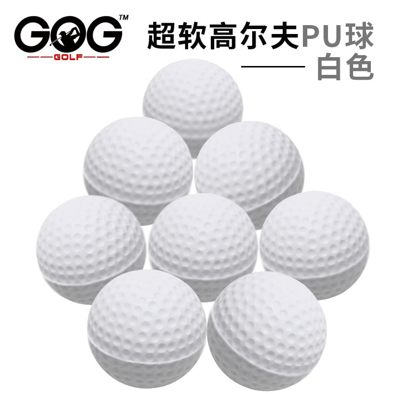 New Brand 50 Pcs/Bag Red Indoor Outdoor Training Practice Golf Sports Elastic PU Foam Balls
