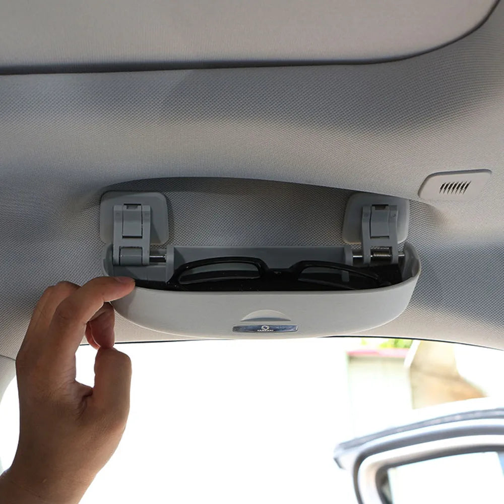 Car Sunglasses Box Sun Visor Case Holder Clip Storage Bag Case for Audi A1 A3 A4 A5 A6 A7 A8 Q3 Q5 2012-2022 Accessories
