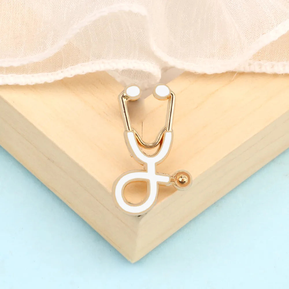 Creative 18 Styles Colorful Brooches Doctor Nurse Stethoscope Enamel Pins Medical Denim Jackets Bag Jewelry Button Badges