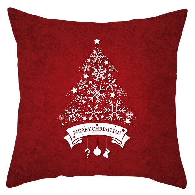 45x45cm Santa Claus Christmas Pillowcase Merry Christmas Decor for Home Christmas Ornament Xmas