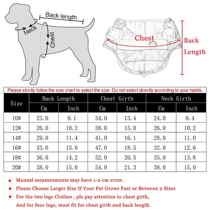 Autumn Winter Pet Clothes for Dogs Waterproof Hooded Dog Coat Jacket Warm Puppy Pet Clothing Chihuahua French Bulldog Clothes