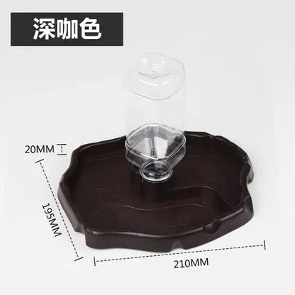 Pet Reptile Feeder 2 in 1 Automatic Water Food Feeding Plate Lizard Turtle Dispenser Reptiles & Amphibians Feeding Supplies