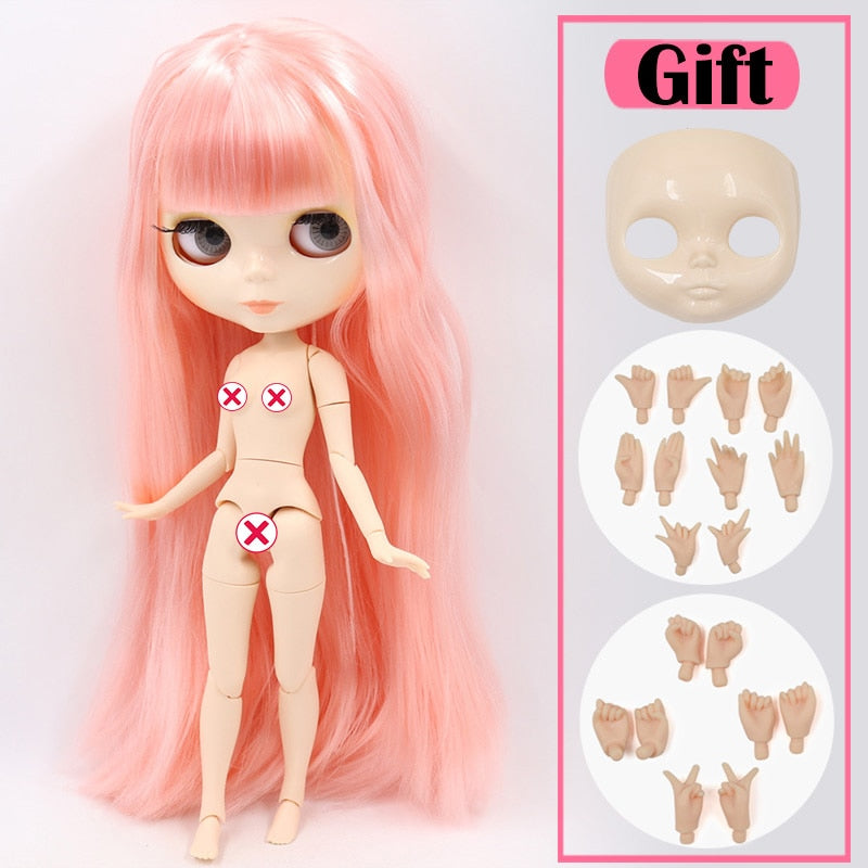 ICY DBS Blyth Doll No.3 Glossy Face White Skin Joint Body Special Price 1/6 BJD To