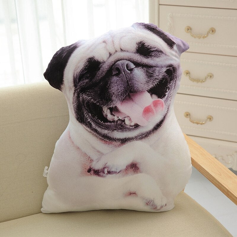1PCS 50CM 3D Simulation Cat Plush Stuffed Soft Pillow Cute Lifelike Dog Sofa Bedroom Cushion Kids Toys Home Decoration
