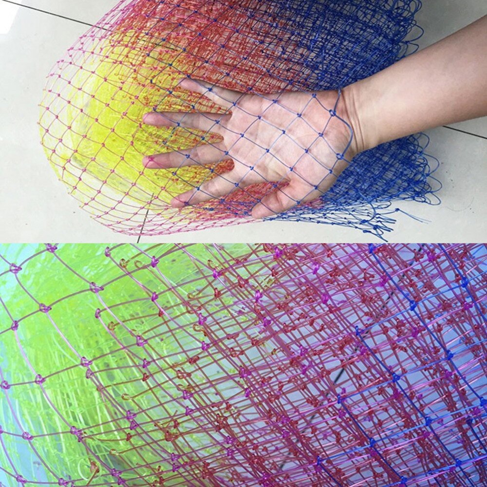 Nylon Fishing Trackle Collapsible Rhombus Mesh Hole 3Sizes Depth Folding Dip Fish Net