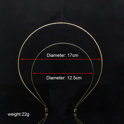 AINAMEISI New Gold Plate Crown Design Headband Wedding Hair Accessories HairBands Tiara Crown Bridal Jewelry for Women