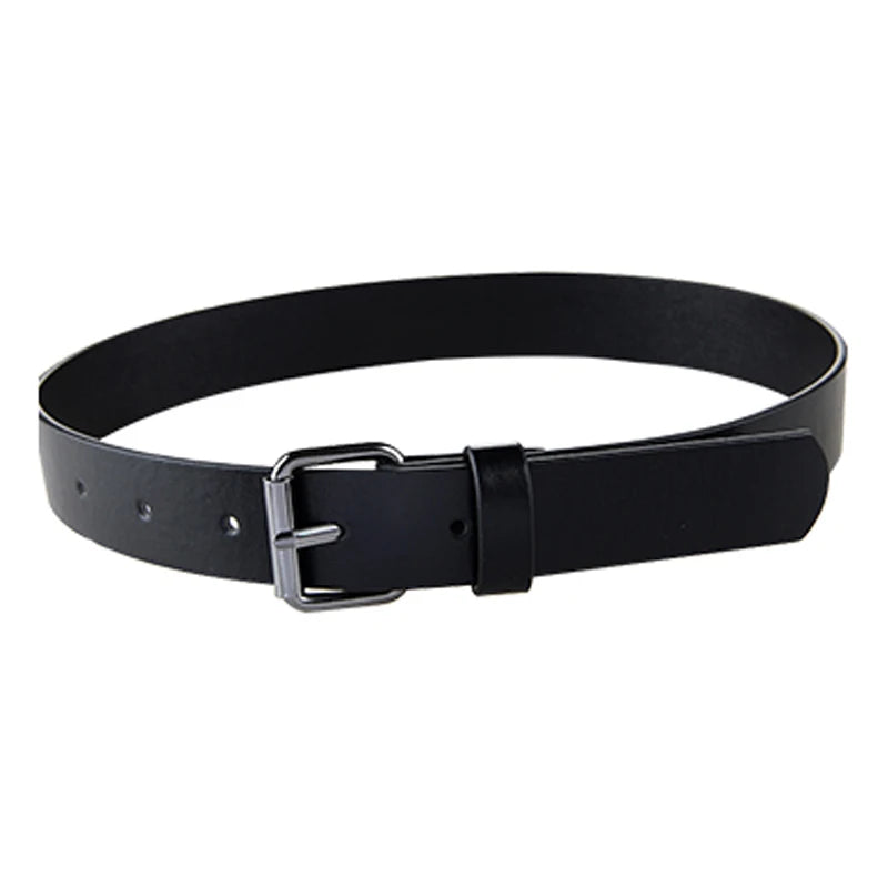 Best Quality Wide PU Leather Belt for Kids Boys Teens Waist Belt Straps Pin Buckles Black Colors