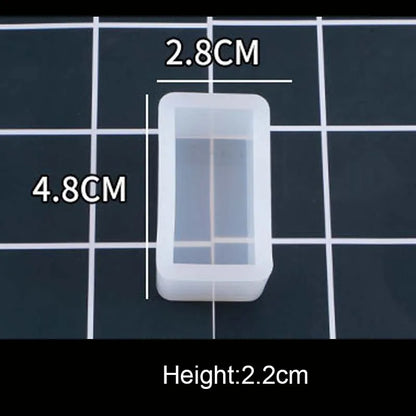 1PC Cube Cuboid Pendant DIY Necklace Jewelry Mold Pendants Crystal Scale Jewelry Resin Molds for Jewelry Making Tool
