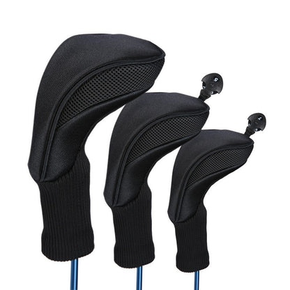 3Pcs/Set Club Heads Cover Soft Wood Golf Club Driver Headcovers Professinal Golf Head Covers Protect Set 5 Colors