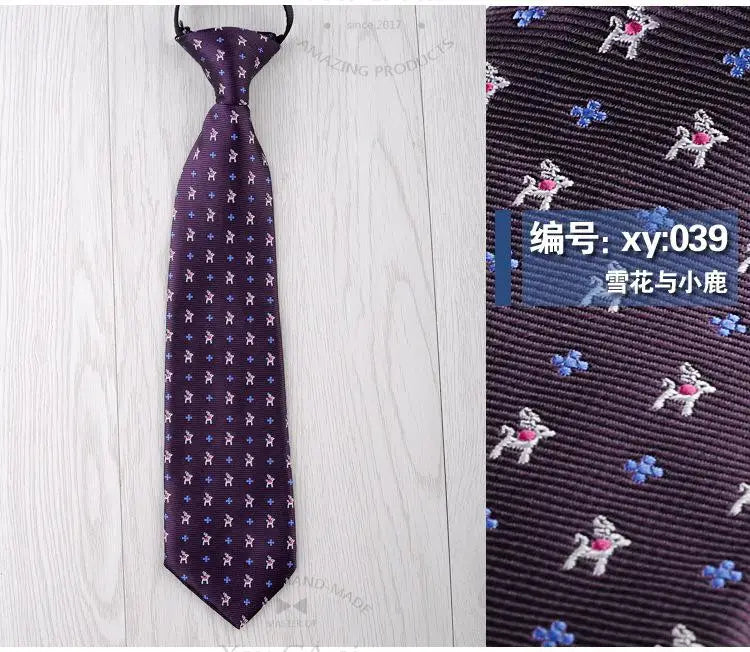 28*6cm Gravata Boys Girls Children's Tie School Class Dance Costume Accessories Band Cartoon Student Tie Necktie Neckcloth