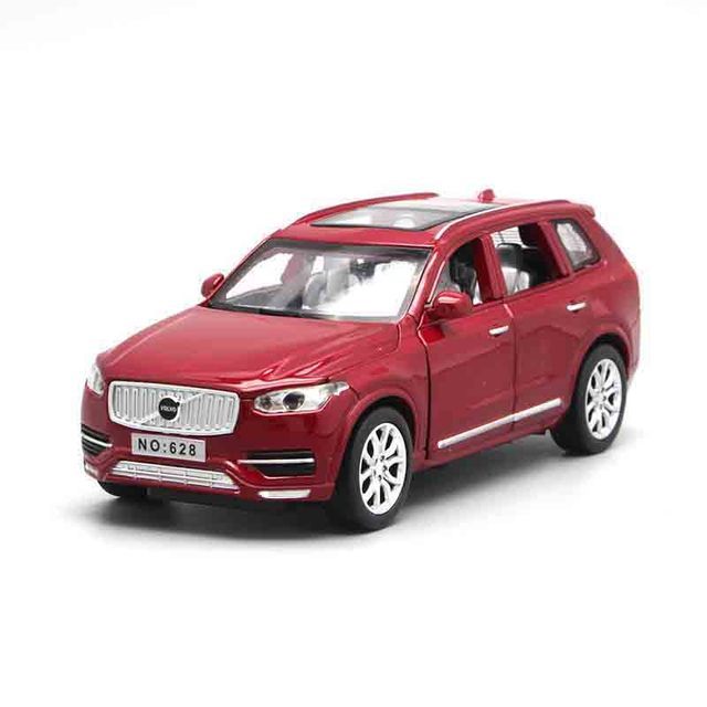 1:32 XC90 Diecast Cars Model Toy Openable Doors Pull Back Music Light Car Toys for Kids Children