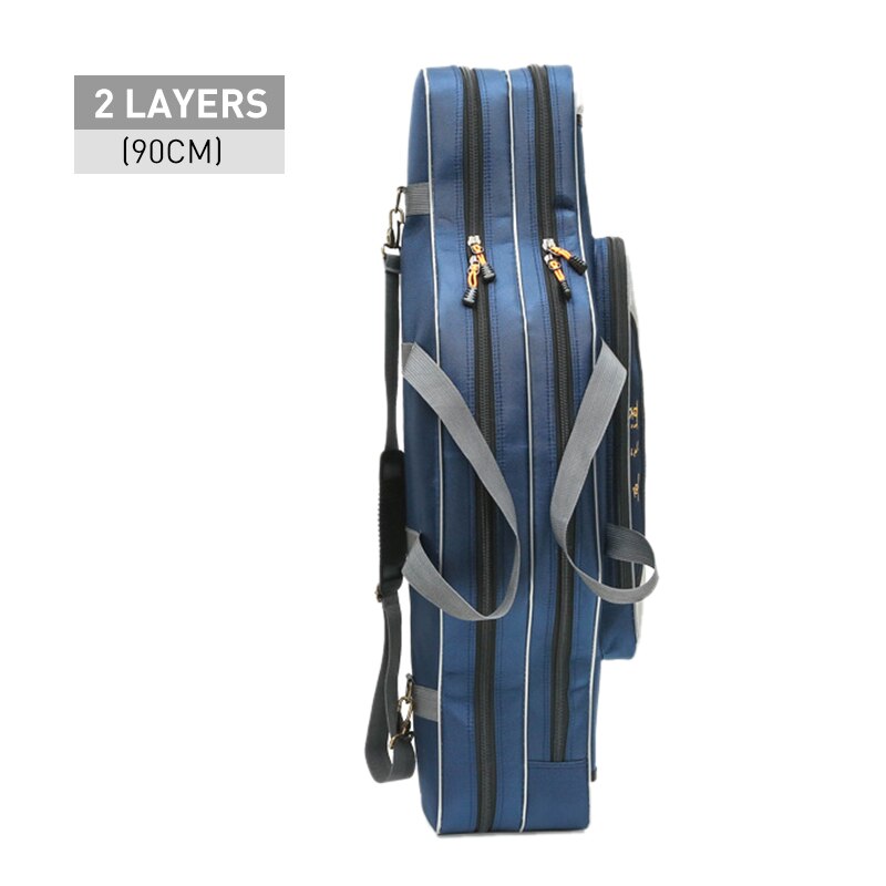Portable Multifunction Fishing Bag Pesca Canvas 80/90/100/120cm Fishing Rod 3 Layer 4 Layer Travel Carry Case Pesca XA49G