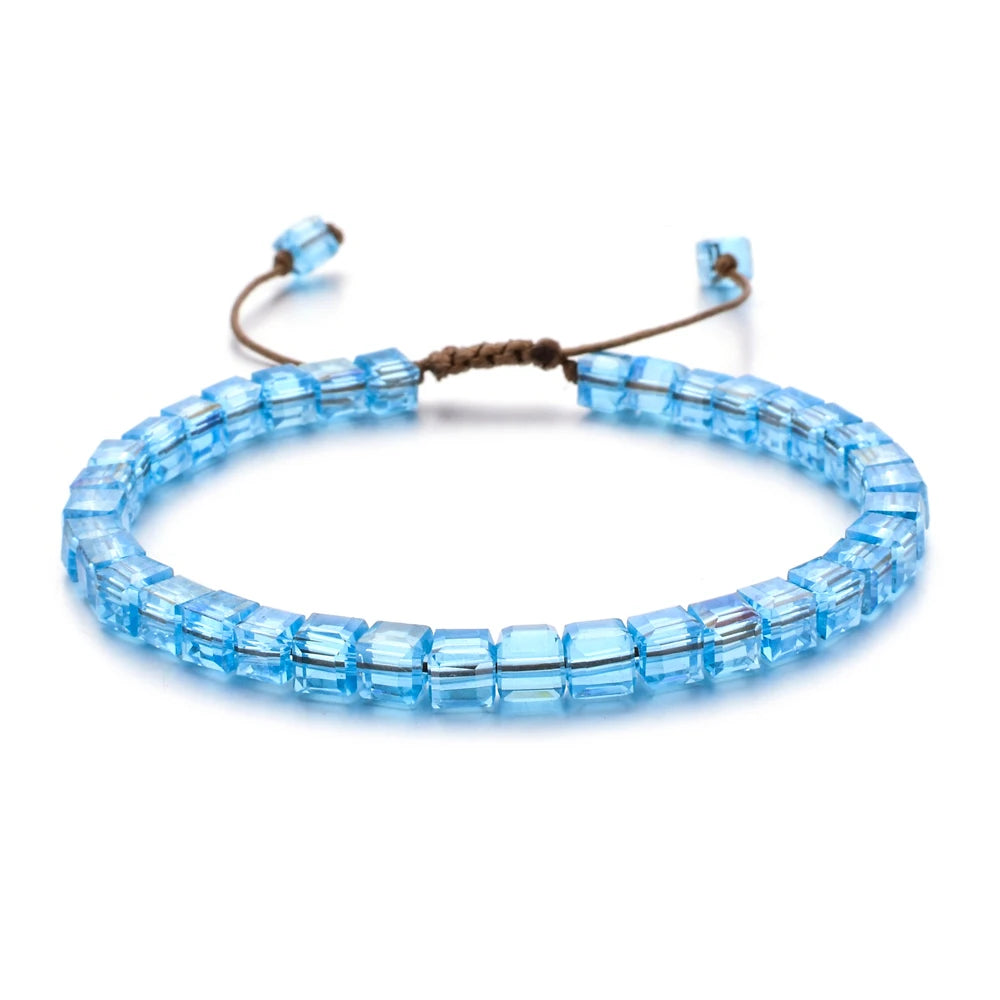 ZMZY Woman Bracelet Wristband Glass Crystal Bracelets Jewelry Accessories Handmade Wristlet Trinket