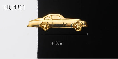 Tie Clip for Men Classic Meter Tie Pin Copper Tie Bar Quality Enamel Tie Collar Pin Crystal Business Corbata