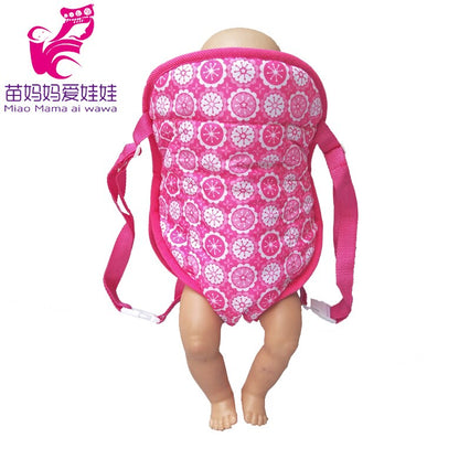 Dolls Out Going Carry Bag Doll Accessory for 43cm Baby New Born Doll Girl for 18 Inch Doll Bag Doll Clothes