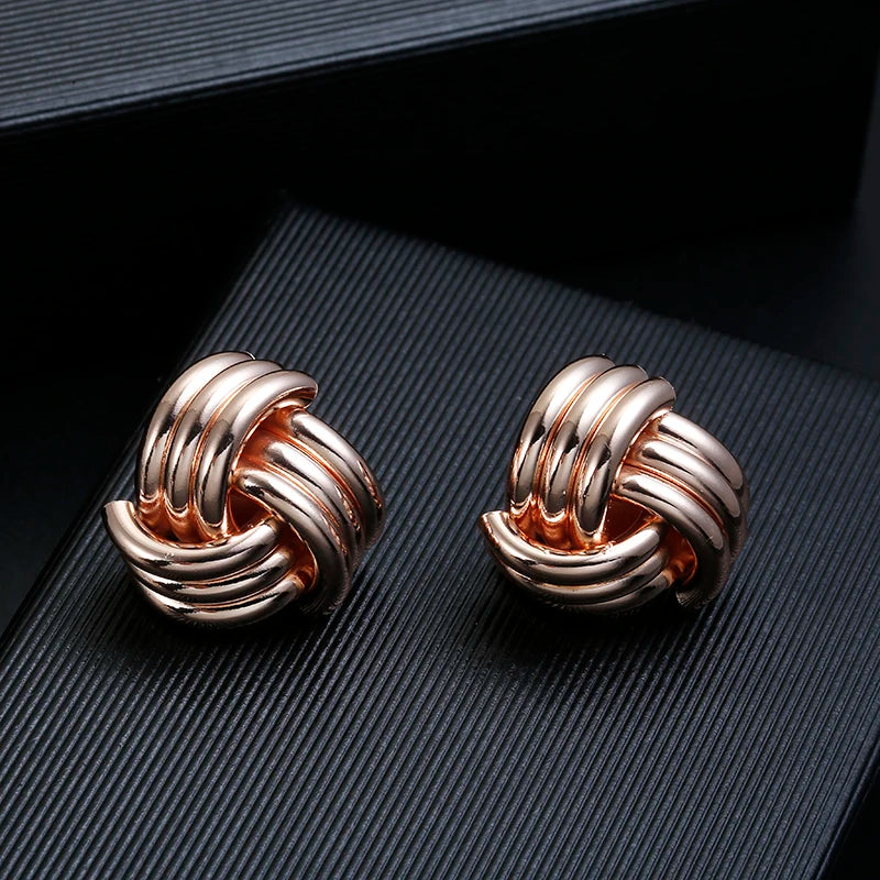 ZA Metal Maxi Statement Vintage Clip on Earrings Without Piercing  for Women Earrings Party Jewelry