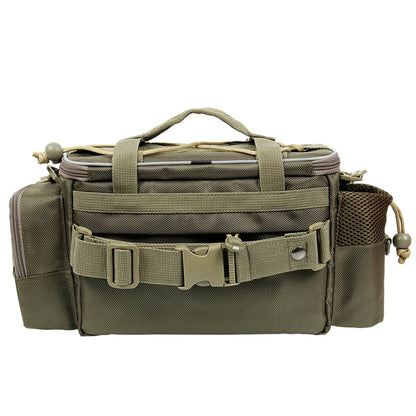 TSURINOYA Multifunction Fishing Bag Y7 19*15*40cm High Capacity  Fishing Tackle Lure Bag Shoulder Bag Canvas Waist Bag