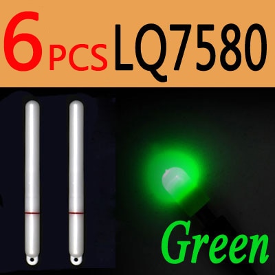 ICERIO 6PCS Electronic Light Sticks Night Fishing Float Rod Light Water Proof Fish Gathering Glow Lamp Lights Luminous Sticks