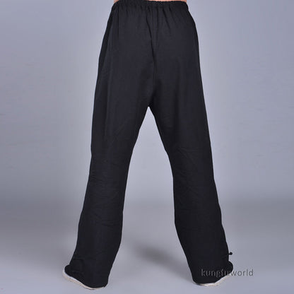 100% Cotton Kung Fu Tai Chi Pants Wushu Martial Arts Wing Chun Clothing Training Trousers