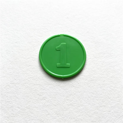 10pcs/Lots!Plastic Poker Chip for Gaming Tokens Plastic Coins Family Club Board Games Toy Creative for Children