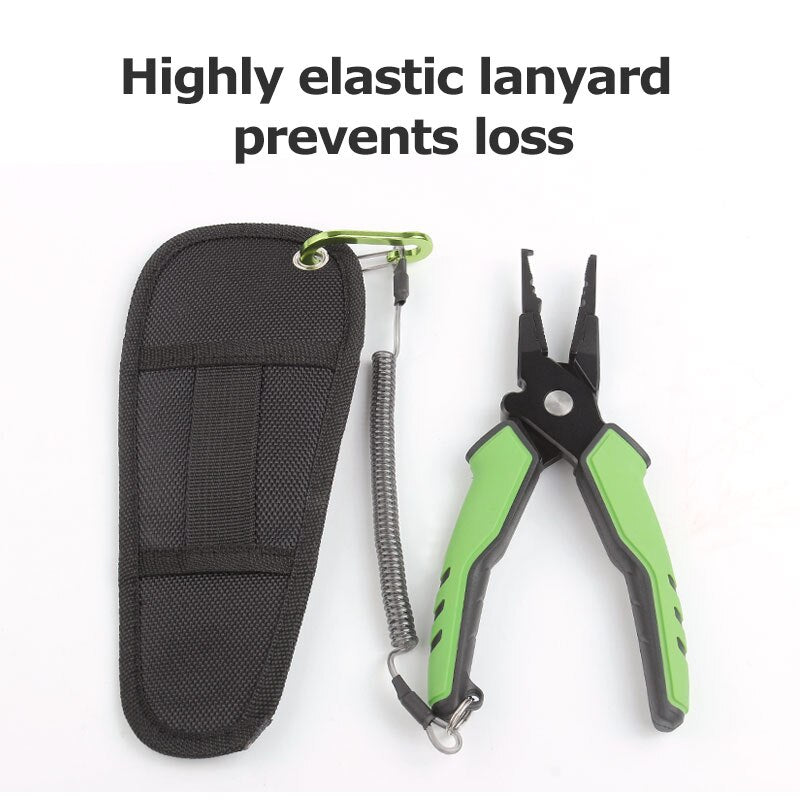 LINNHUE Aluminum Alloy Fishing Pliers Grip Set Split Ring Cutters Line Hook Recover Fishing Tackle High Quality Fishing Tool