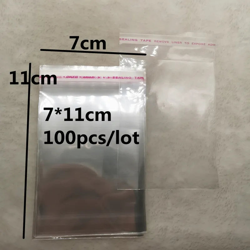 4x6-14x14cm Various Models Resealable Poly Bag Transparent Opp Plastic Bags Self Adhesive Seal Jewellery Making Bag..