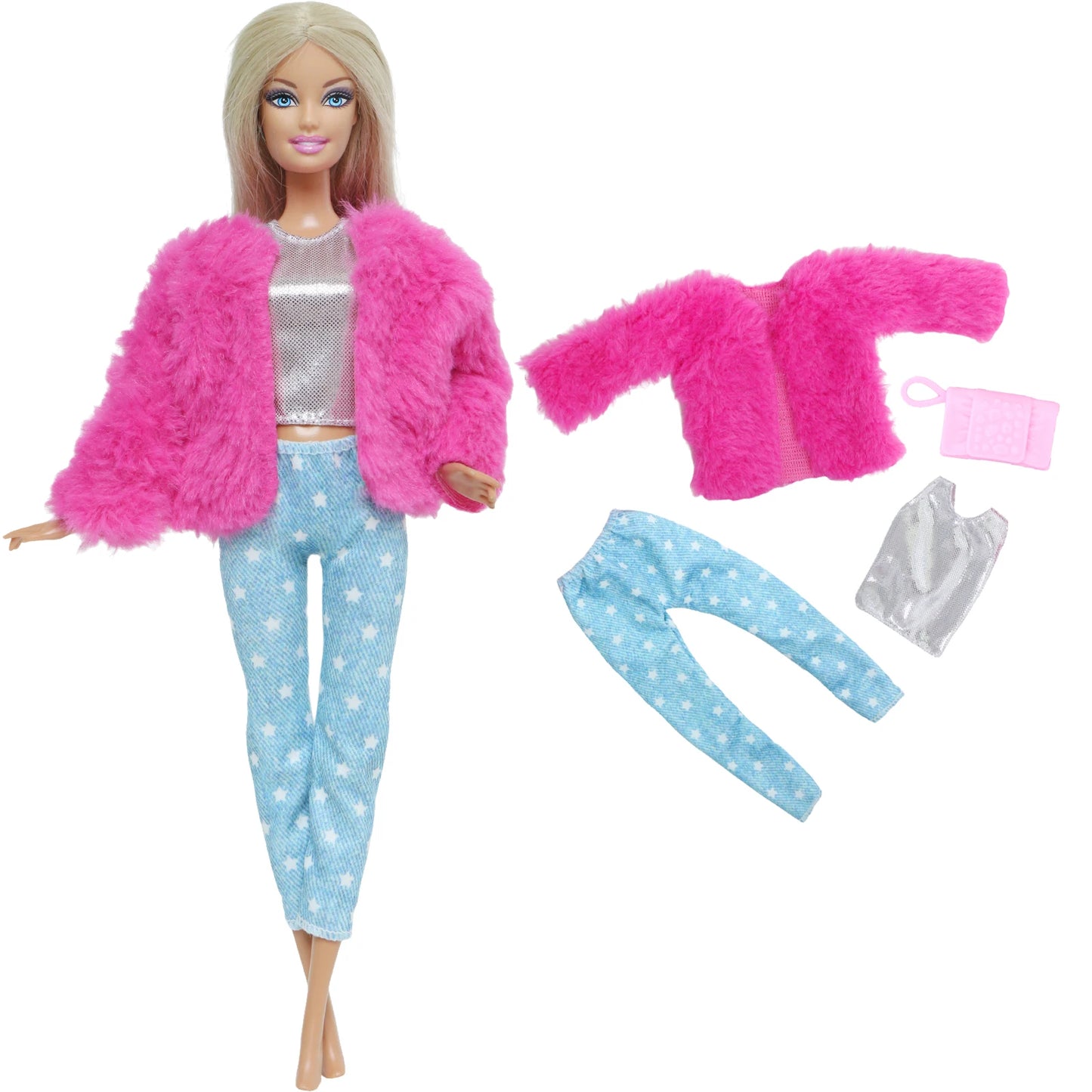 1x Doll Clothes Fashion Dress Daily Wear Skirt Party Gown Blouse Pants Clothes for Barbie Doll Accessories Lovely Girl Baby Toys
