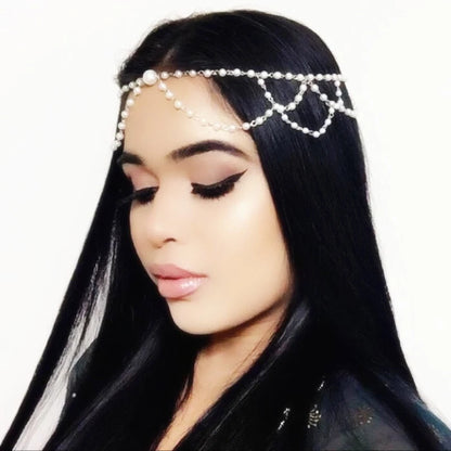 Boho Draping Crystal Bride Hair Accesories New Fashion Elegant  Head Chain Hair Jewelry Wedding Hairstyles Headpiece