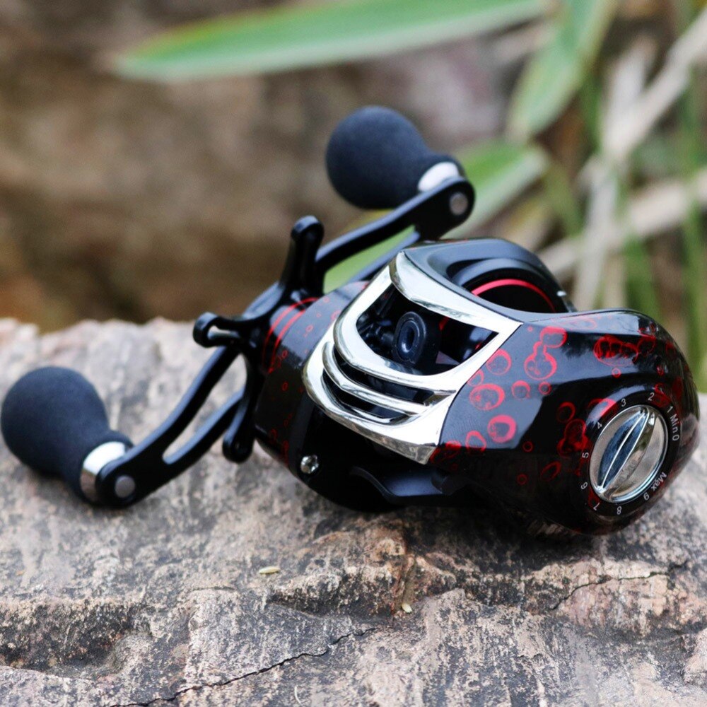 Sougayilang Baitcasting Reel Casting Reel 17+1BB Right /Left Handle Gear 7.2:1 Fishing Reel Wheel Fishing Tackle 12KG Max Drag