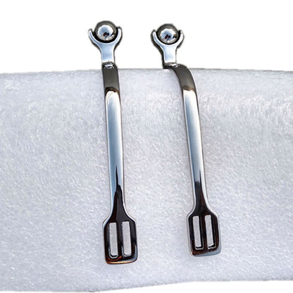 Roller Ball Spurs Horse Smooth 30mm Neck Stainless Steel Horse Riding Soft Gentle Spur