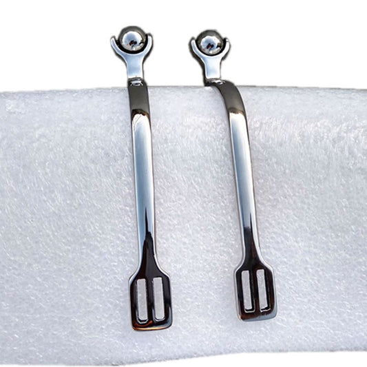 Roller Ball Spurs Horse Smooth 30mm Neck Stainless Steel Horse Riding Soft Gentle Spur