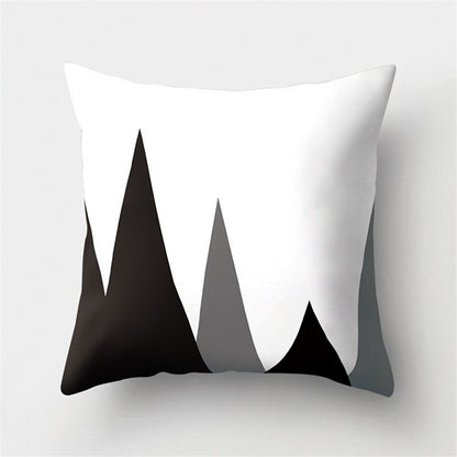 45x45cm Black White Geometric Cushion Cover Car Pillowcase Sofa Cushions Decorative Pillowcover Home Decor Pillow Cases