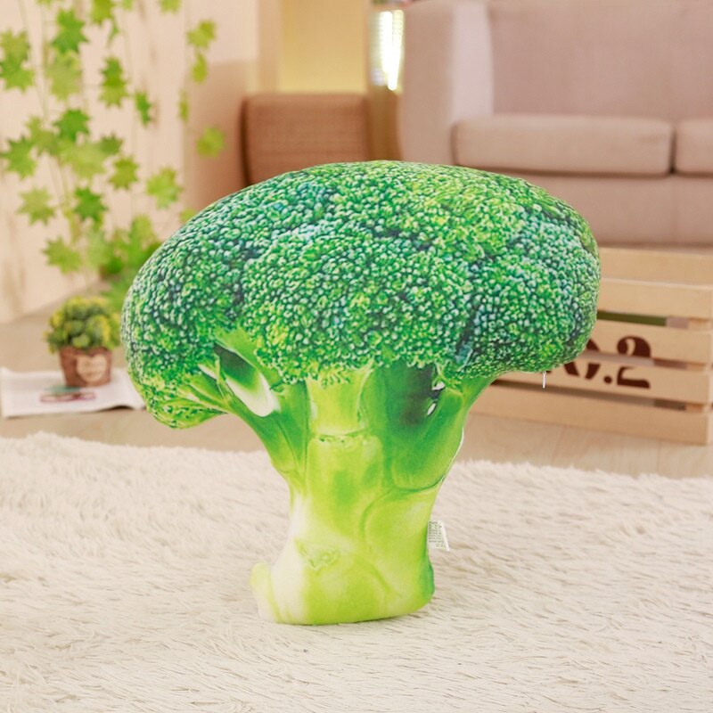 Babiqu Simulation Vegetables Shape Plush Toys Stuffed Pillow Cushion Plush Toys Nap Pillow Broccoli for Kid's Christmas