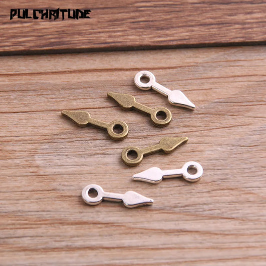 60PCS 5*16mm Two Color Vintage Metal Zinc Alloy Steampunk Pointer Charms Fit Jewelry Pendant Charms Makings