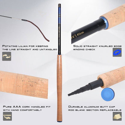 Maximumcatch Nexus 12/13ft Tenkara Telescoping Fly Fishing Rod 7:3 Action Double Zoom Tenkara Rod With Sock and Carbon Tube
