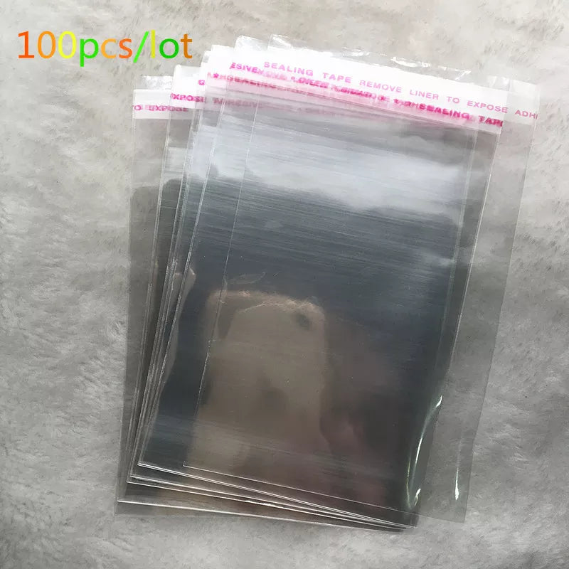 4x6-14x14cm Various Models Resealable Poly Bag Transparent Opp Plastic Bags Self Adhesive Seal Jewellery Making Bag..