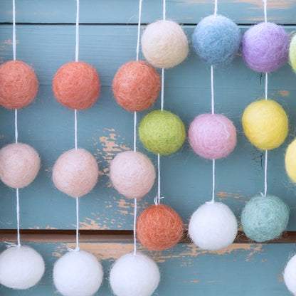Nepal Wool Ball 100PC 2cm Multicolour Felt Balls Christmas Decor Baby Room DIY Rattle Handmade Crafts Baby Accessories