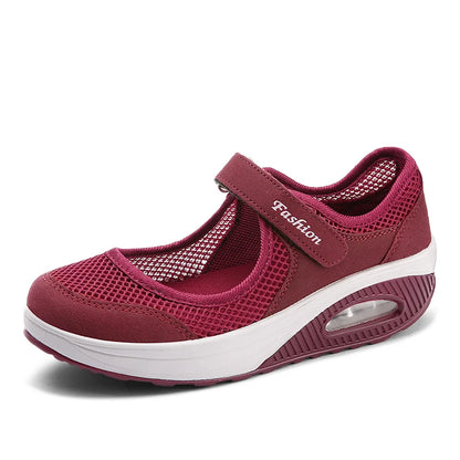 STRONGSHEN Women Flat Platform Shoes Summer Woman Breathable Mesh Casual Shoes Moccasin Zapatos Mujer Ladies Boat Shoes