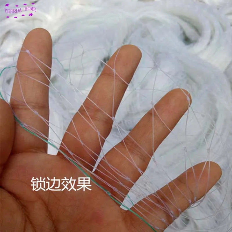 500g Grid Farm Garden Transparent Nylon Anti-Bird Net Balcony Fruit Tree Safety Protect Pond Crops Plant Cover Mesh